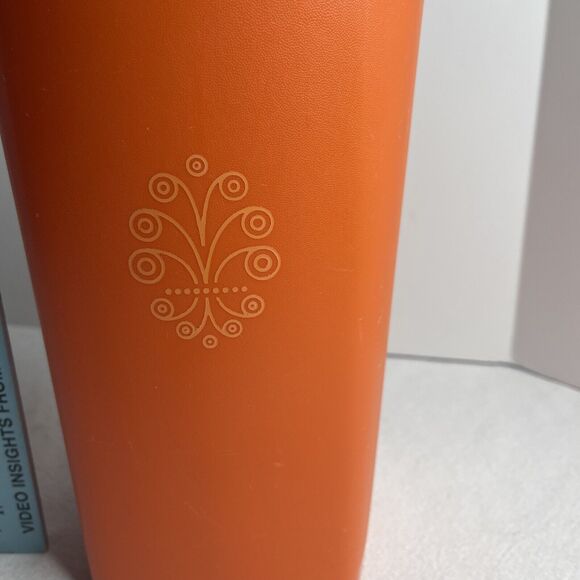 Folgers AromaSeal Vintage Tupperware 11” Tall Orange Black Lid Coffee Rare - Picture 2 of 15